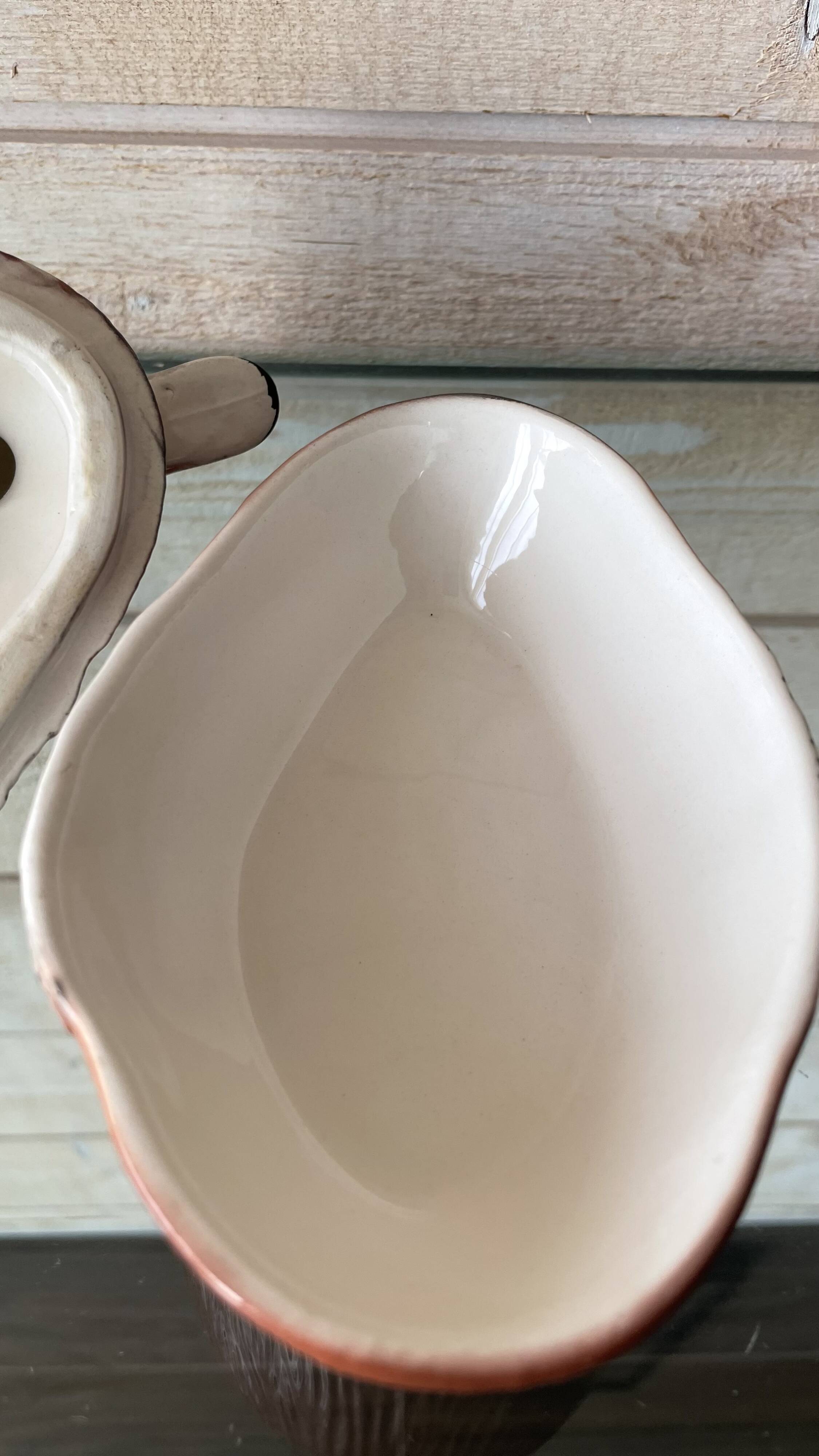 Michel Caugant duck terrine pot in ceramic.