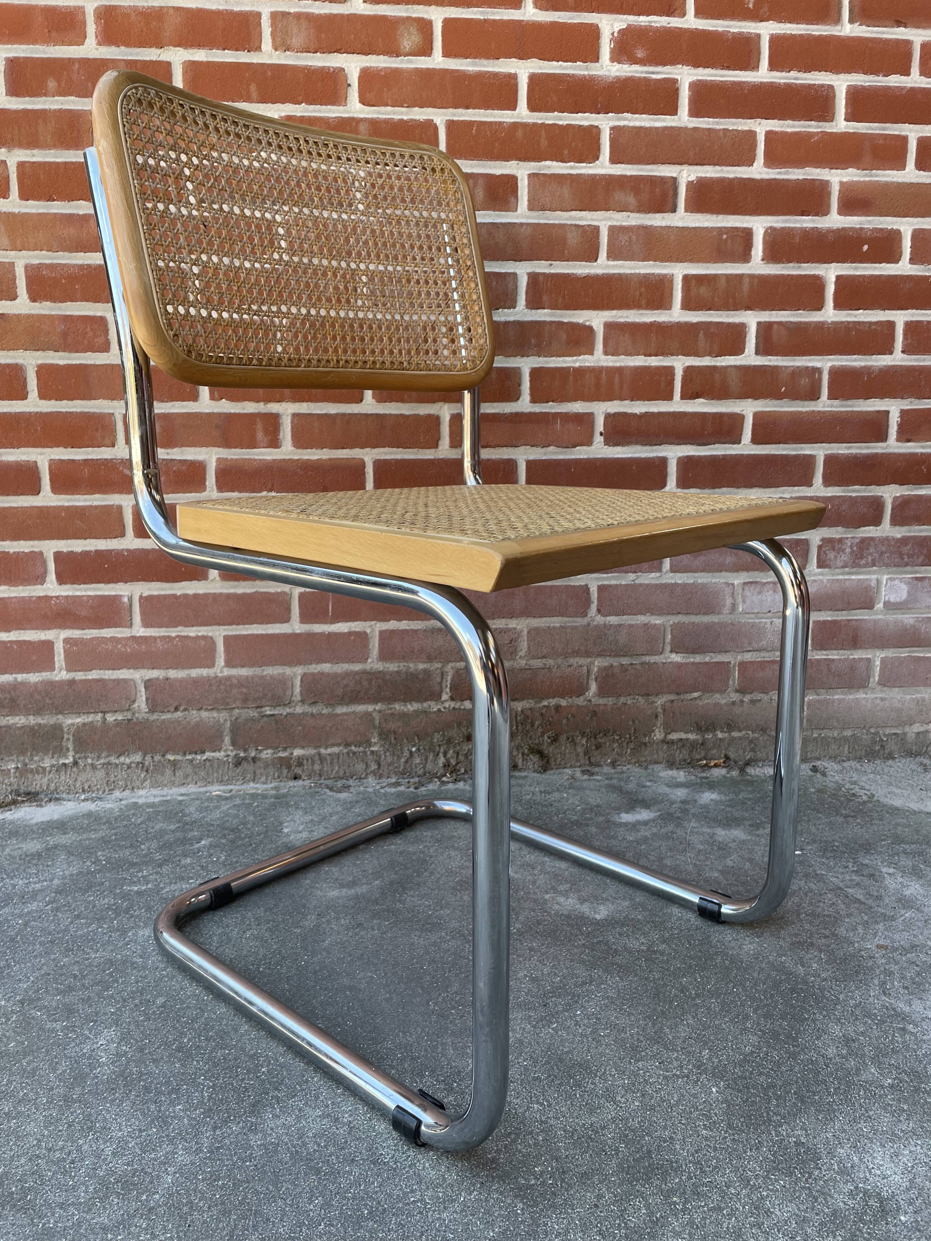 Cesca design chair b32 model in chrome