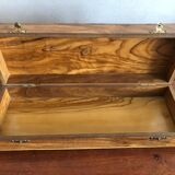 Hand-painted wooden box decorated countryside