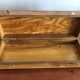 Hand-painted wooden box decorated countryside