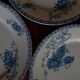 6 flat plates Sarreguemines Utzschneider & Cie model Royat