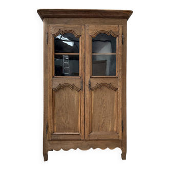 Renovated glass-fronted Norman wardrobe