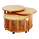 Ensemble de 3 tables d'appoint vintage, dans le style de Rainer Daumiller