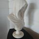 Bust of the Virgin in alabaster by Guglielmo Pugi.