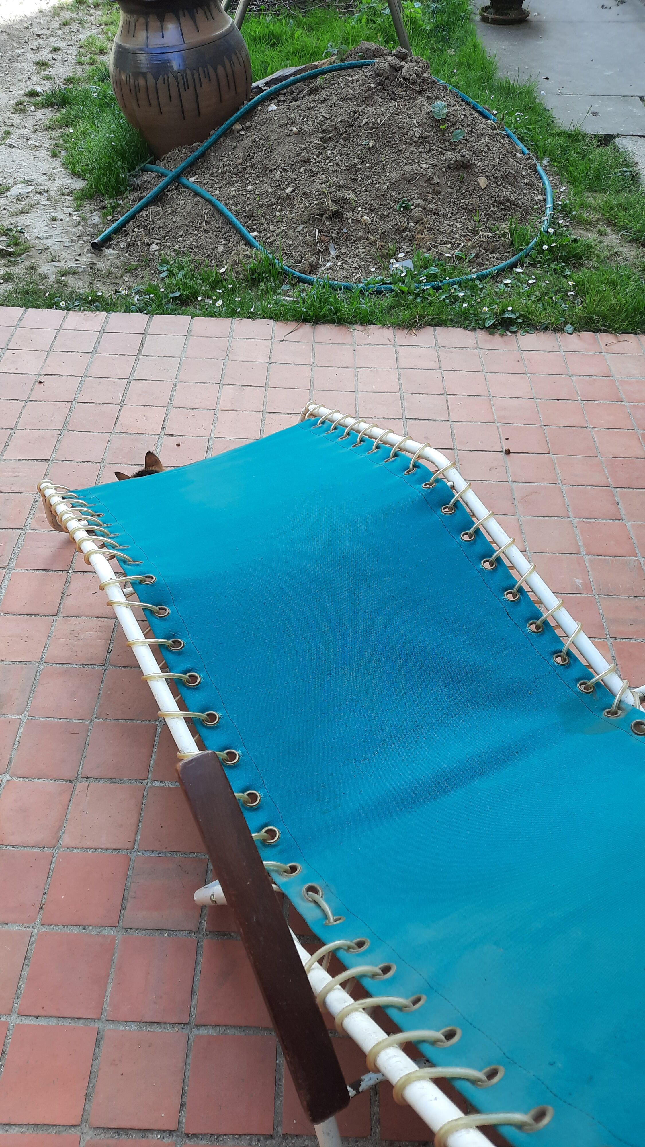 Chaise longue basculante