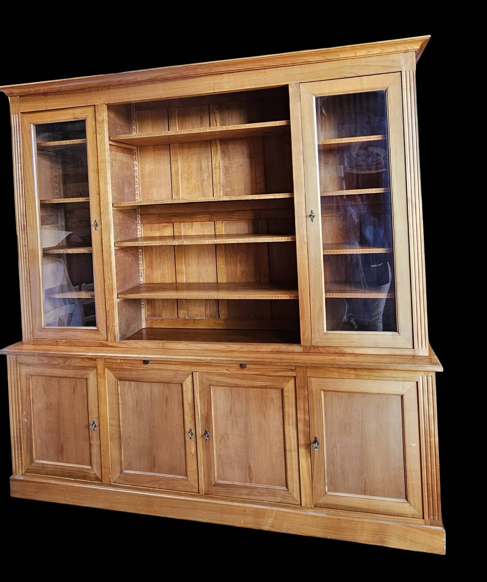 Cherry wood bookcase