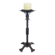 Brutalist Cast Iron Candleholder, Germany, 1960s