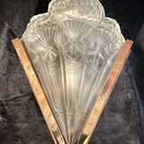 Art deco wall light, signed "noverdy", 1930s.