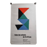 Affiche d'exposition Sonia Delaunay 1966, Composition abstraite, Galerie Balzac, lithographie
