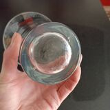 Glass vase with flared edges