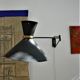 Applique diabolo de Roger Mathieu pour Lunel avec double éclairage