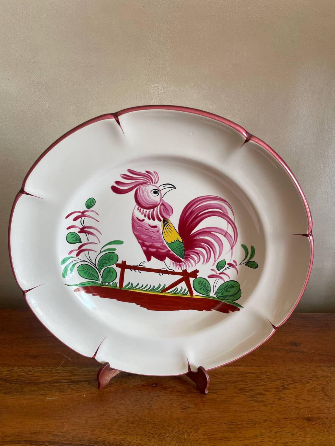The Rooster St Clément Plate