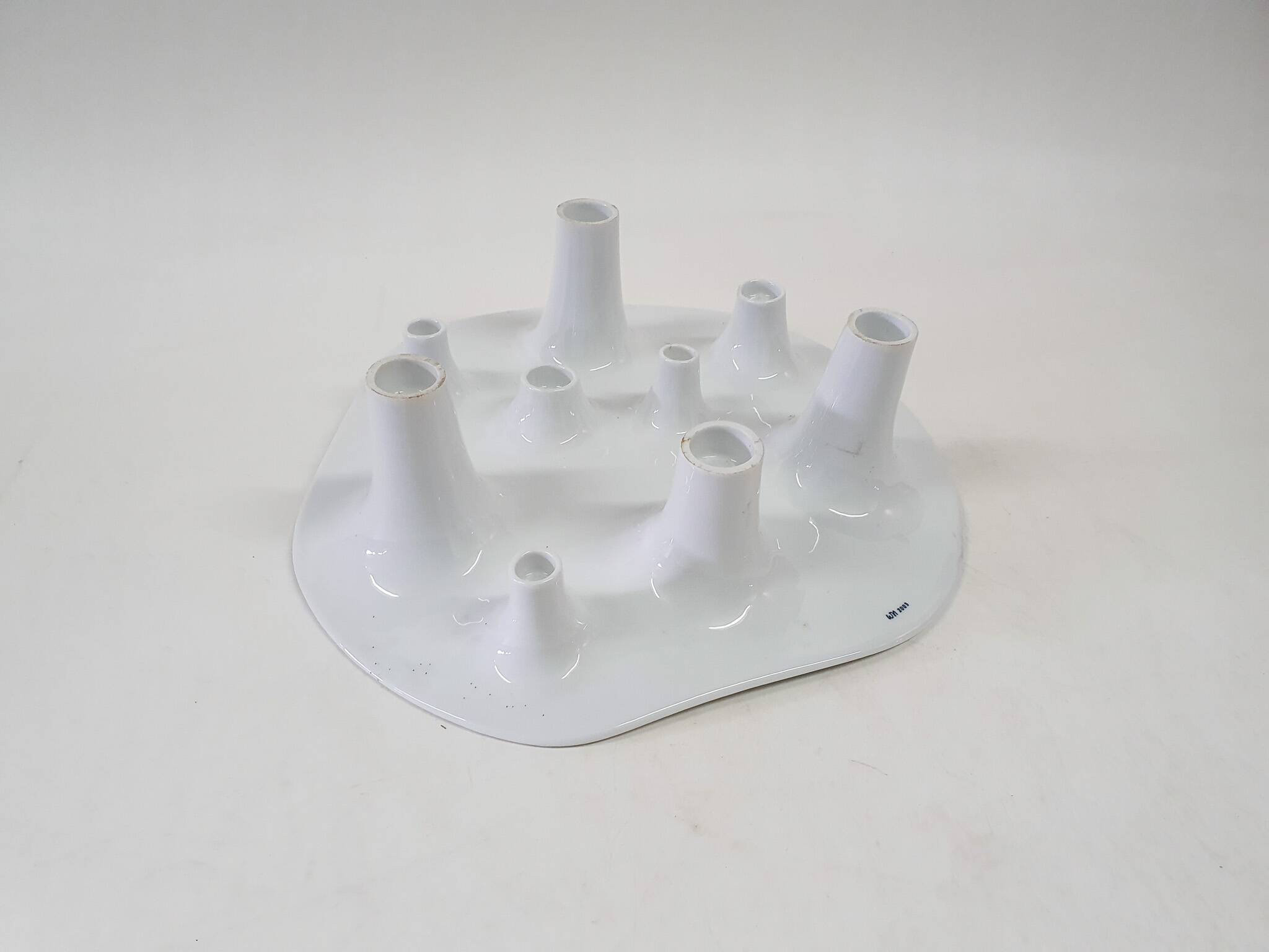 Fruit and Fire candle holder and fruit bowl by Willem Noyons, The Netherlan