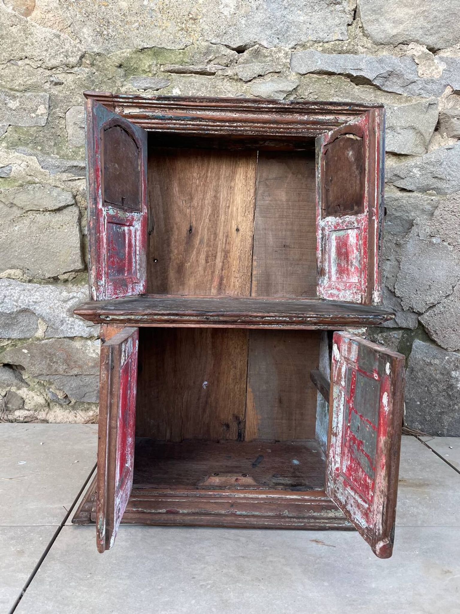 Nepalese furniture with photo of the king