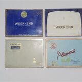 Set of 4 old cigarette boxes