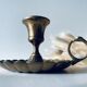 Old brass candlestick