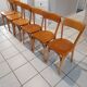 Suite of 6 chairs of Vintage Bistrot 1960s