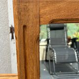 Oak wall mirror