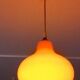 Suspension en opaline orange des années 1960
