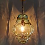 Venetian lantern in blown glass.