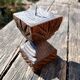 Wooden Brutalist candle holders
