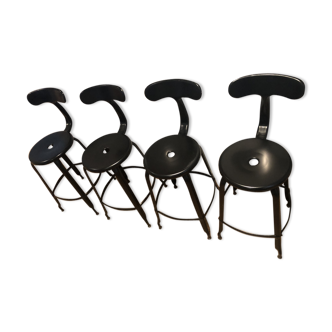 4 chaises d’atelier Nicolle