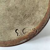 Stoneware pot Corneau Myennes decorated with hares