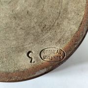 Pot en grès Corneau Myennes décor lièvres