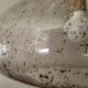 Designer drop pendant in blown and bubbled glass, Capital Lighting