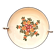 Decorative plate in earthenware