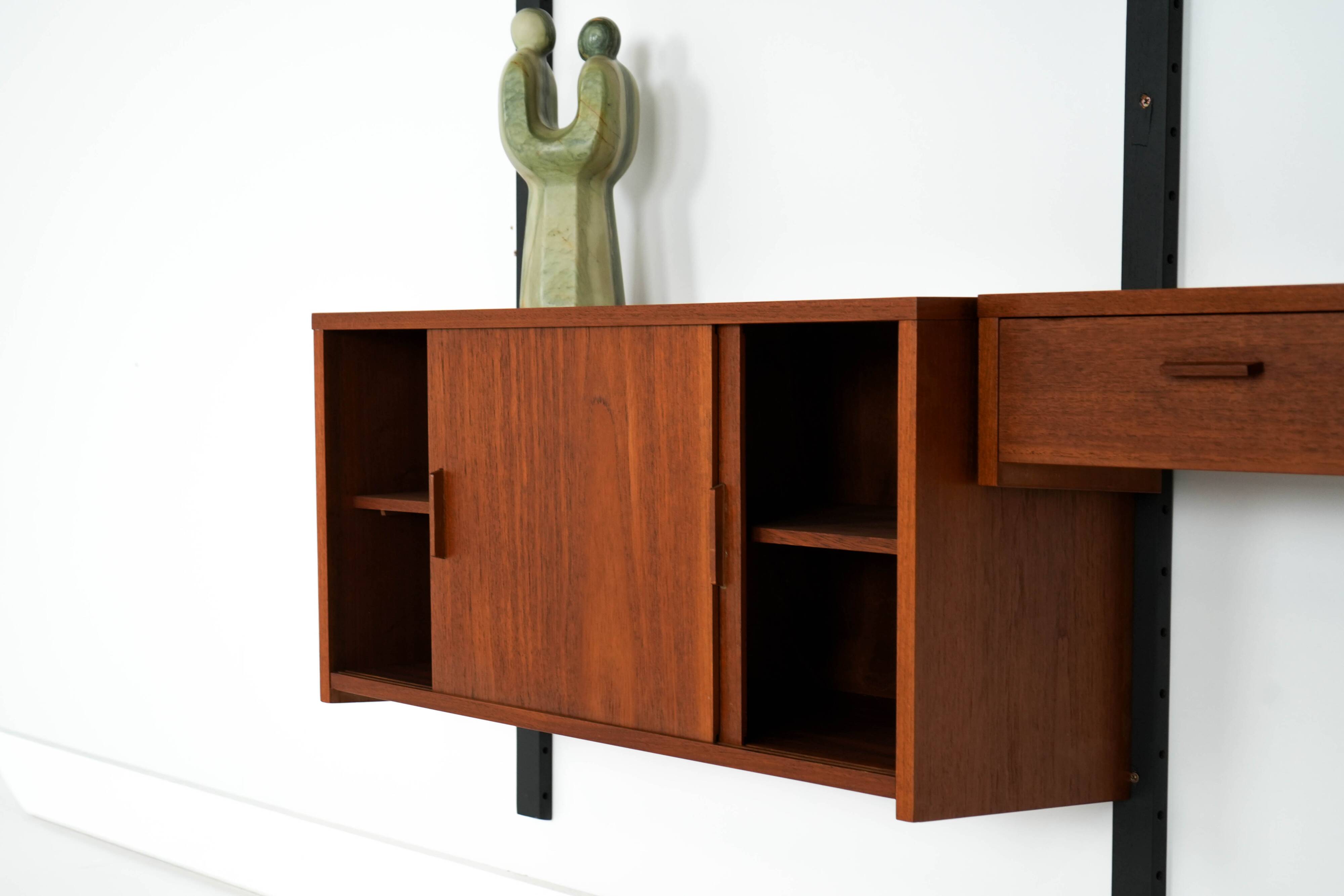 Teak shelving unit, Danish design, 1960s, production: Denmark
