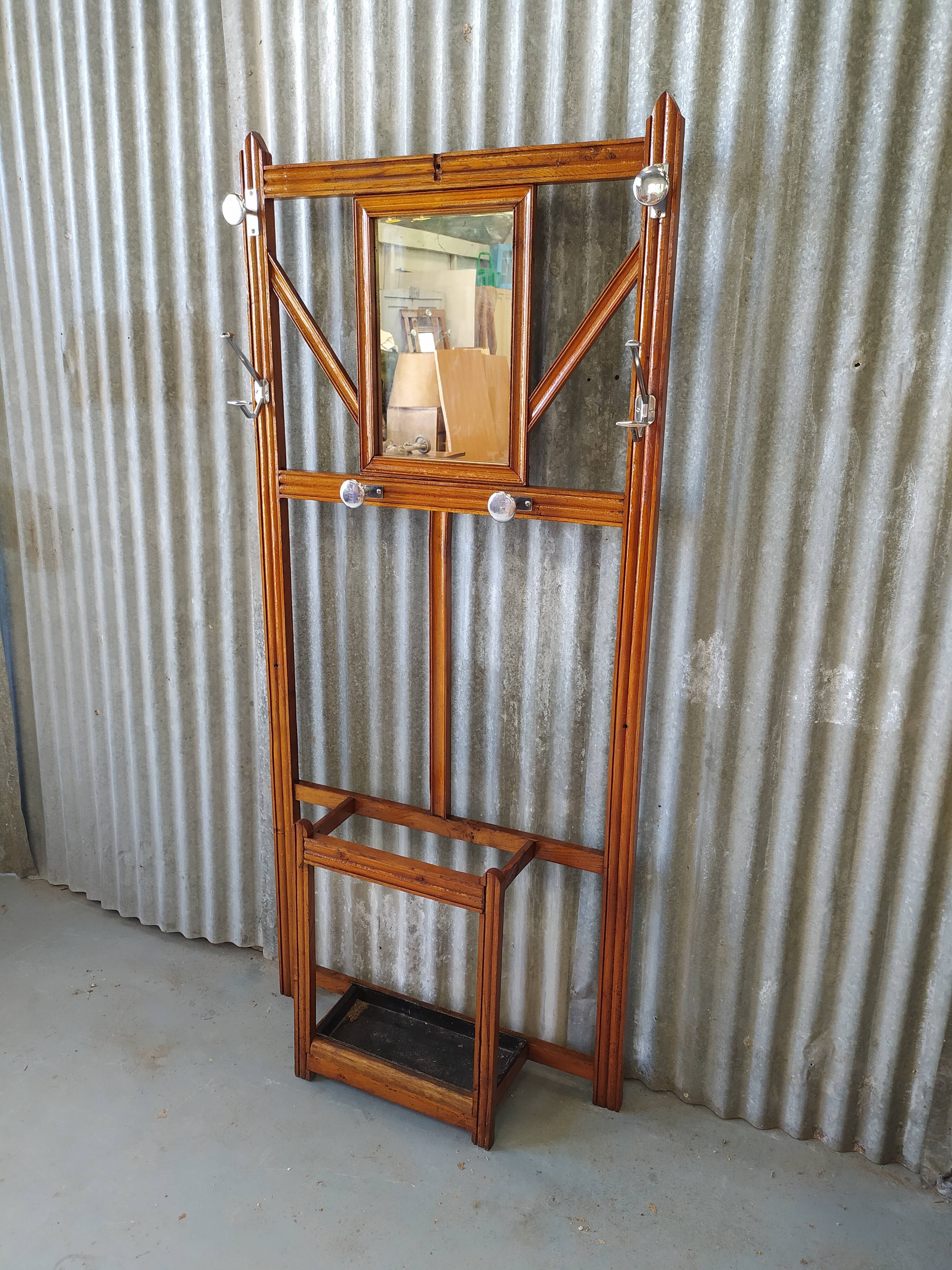 Vintage wardrobe coat door