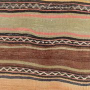 5x9 Kilim Colorful Striped Wool Kilim Rug, 152x271Cm