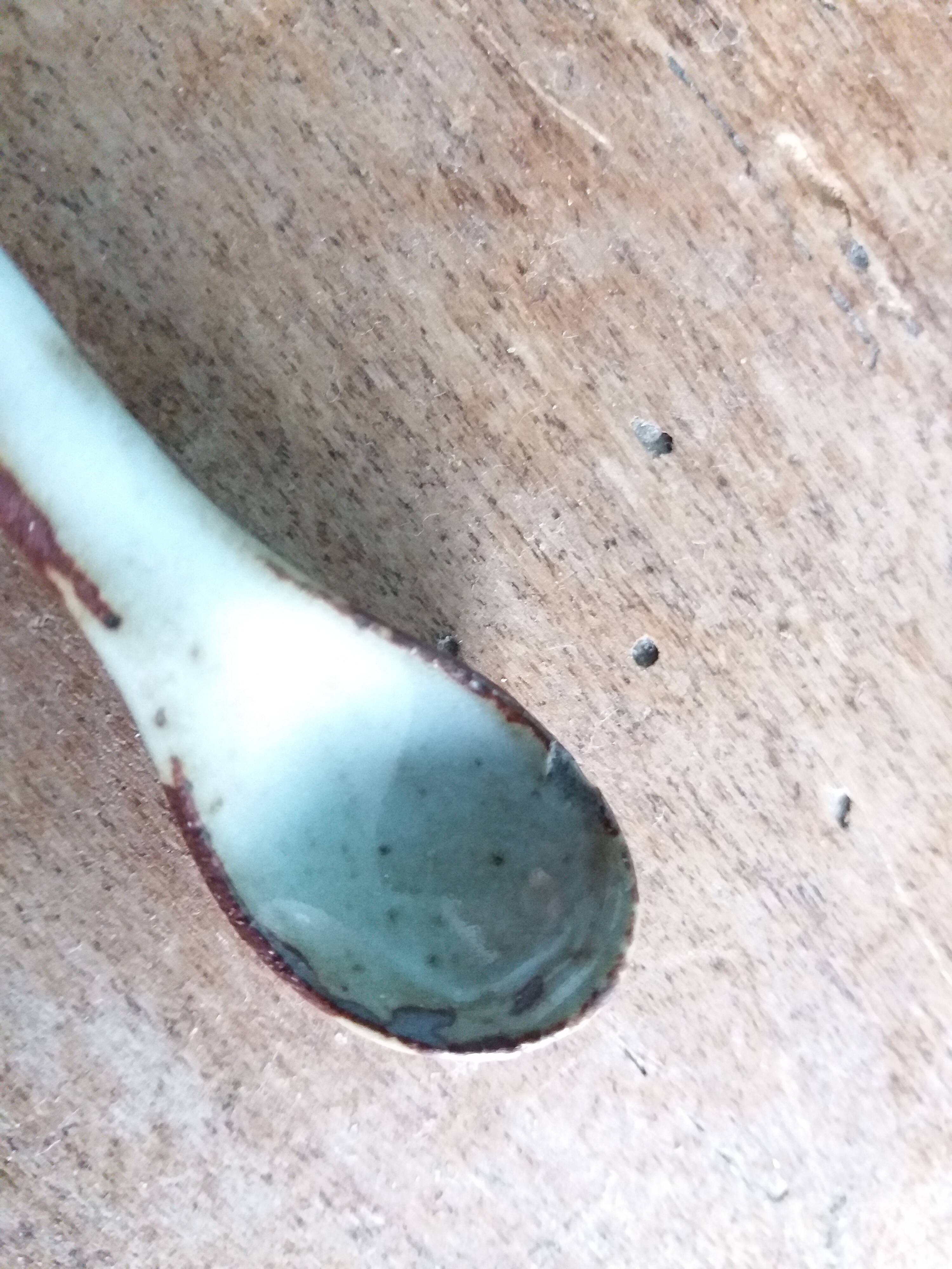 Small pot sugar and mustard bowl signed Atch, Chantal and Thierry Robert