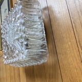 Vintage wall light in antique glass, square ceiling light 23 cm.