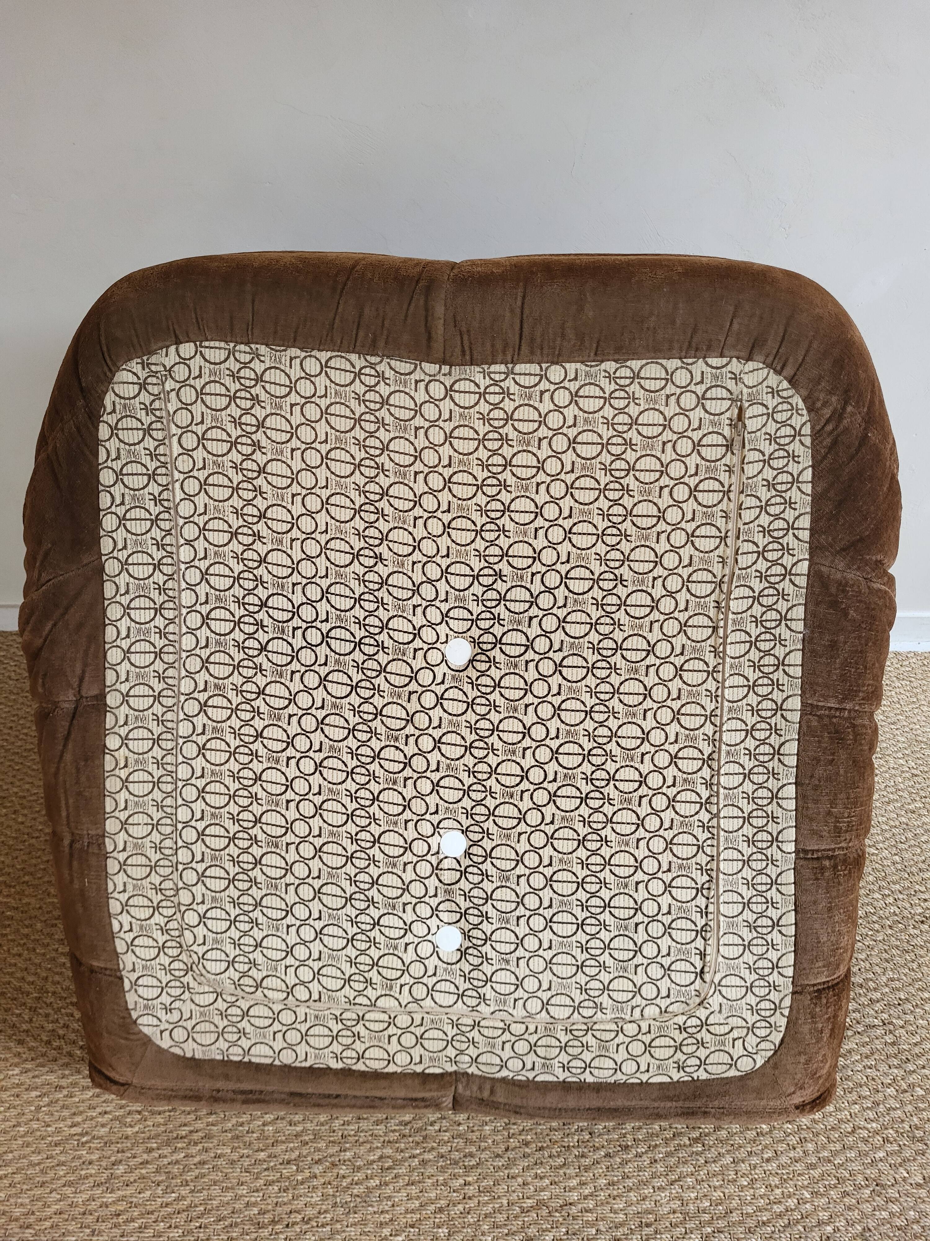Togo velvet armchair