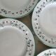 Set of 4 porcelain plates