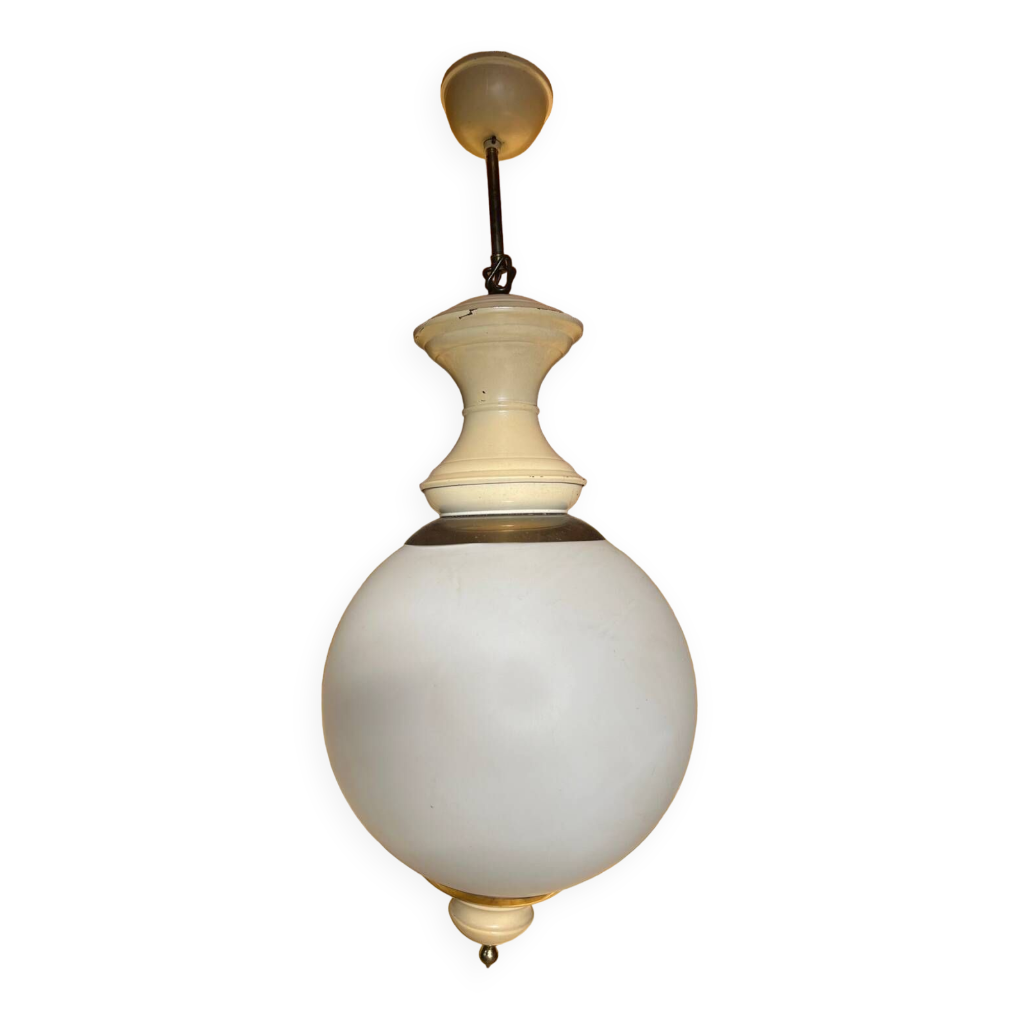 Opaline ball pendant from the 1950s