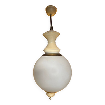 Opaline ball pendant from the 1950s