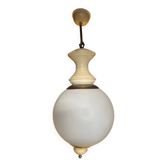 Opaline ball pendant from the 1950s