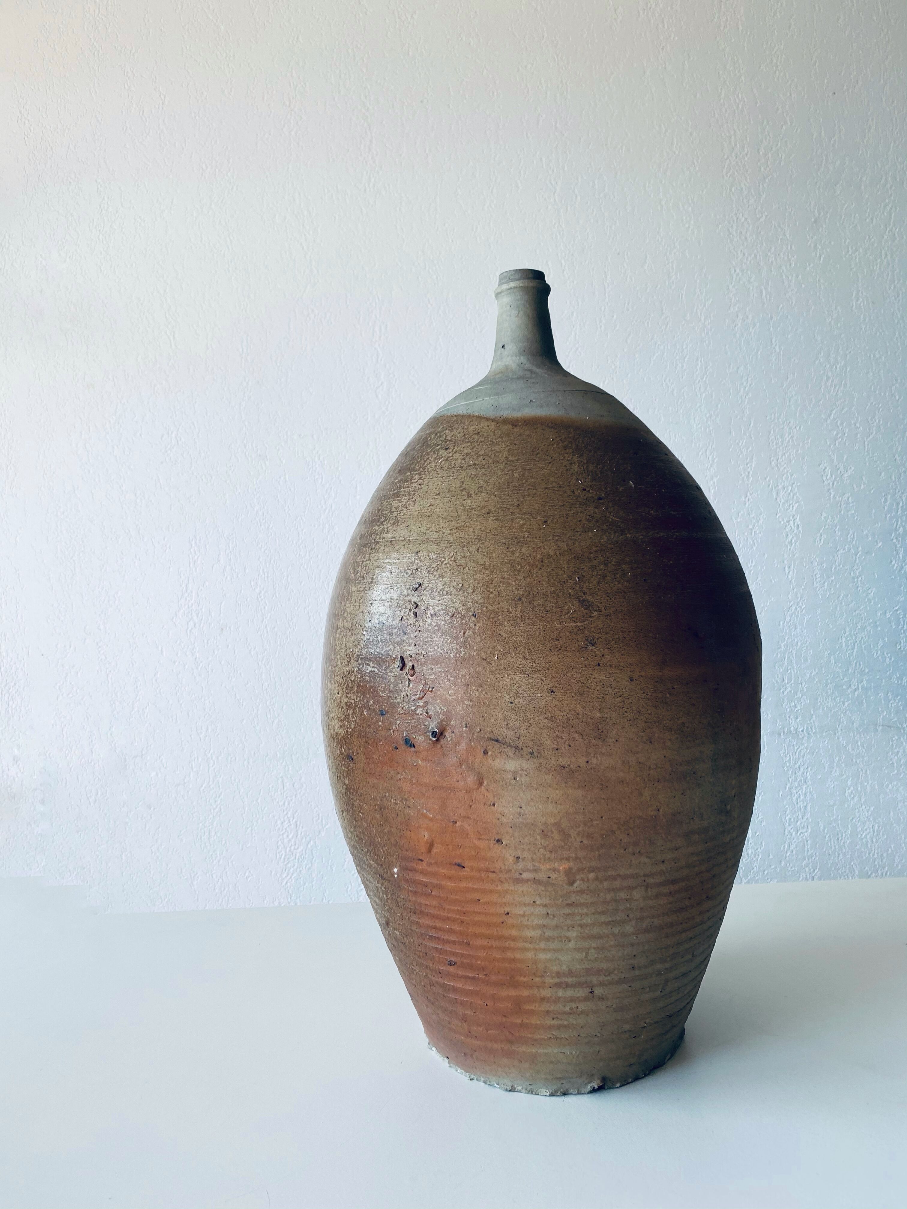 Very large old sandstone jar