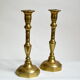 Pair of solid brass candlesticks
