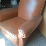 Vintage leather club chair