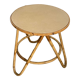 Round rattan coffee table dia 47cm 60s