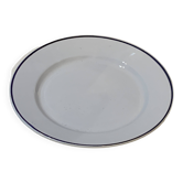 Plat rond en faïence marque hbcm 1930
