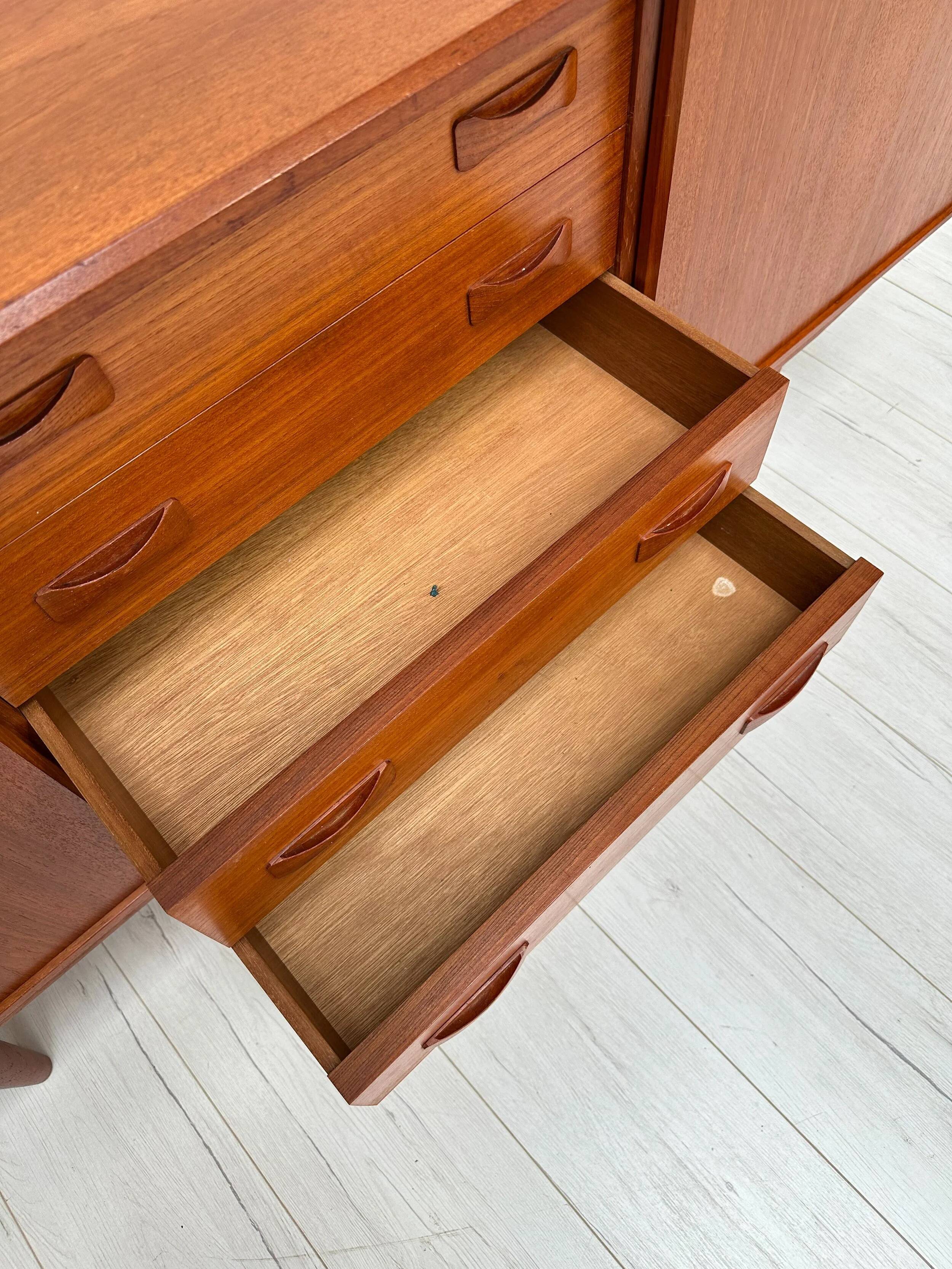 1960s Vintage Danish Mid-Century Teak Sideboard by Clausen & Søn