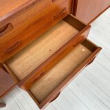 1960s Vintage Danish Mid-Century Teak Sideboard by Clausen & Søn