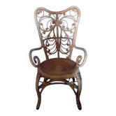 Peacock rattan armchair