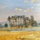 Framed landscape painting