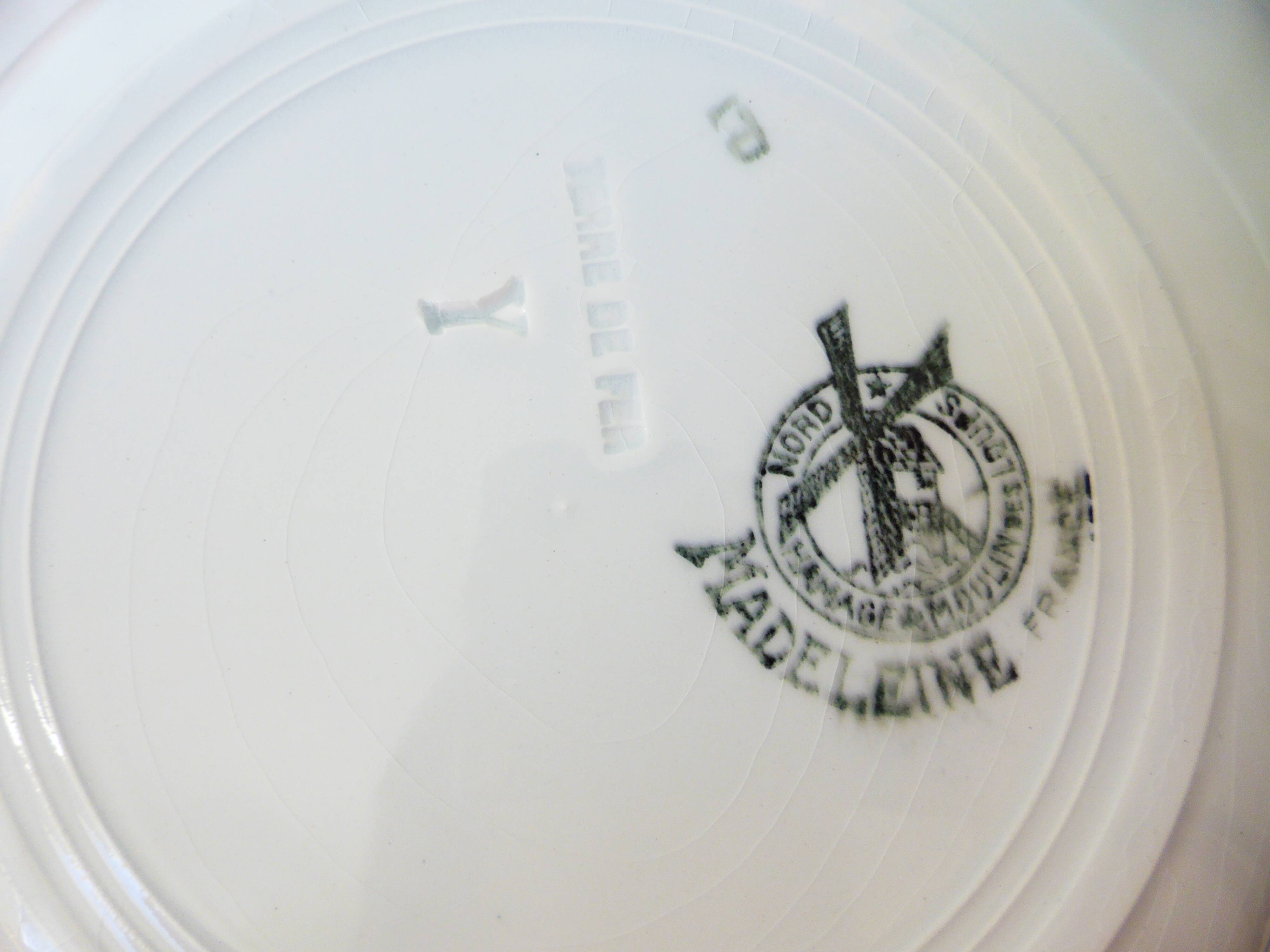 4 soup plates from Moulin des Loups and Hamage, Madeleine model 2106210